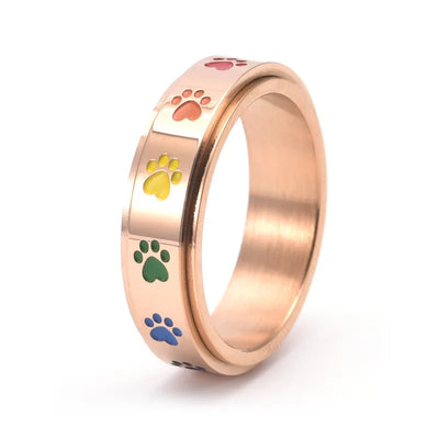Lyrisse | Rainbow Paw Ring