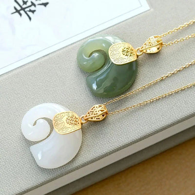 Saphira | Jade Elephant Necklace