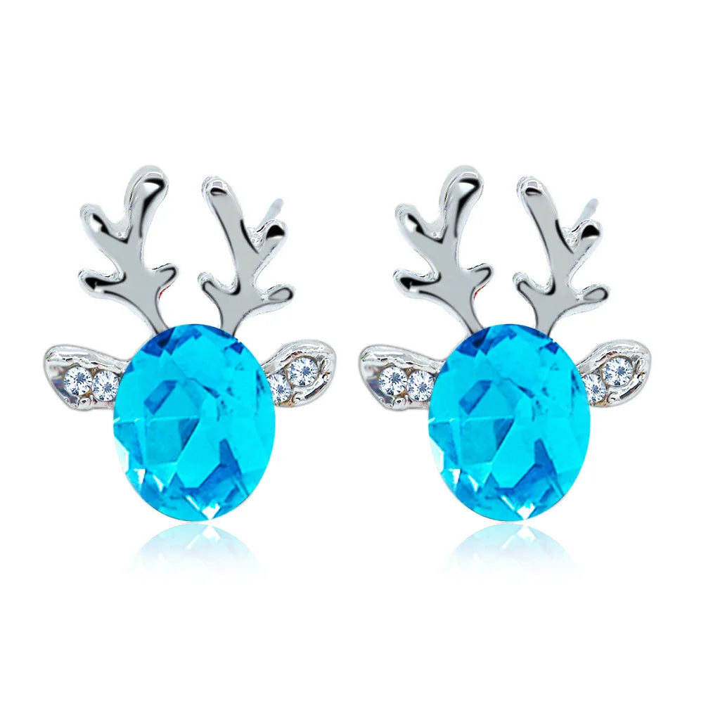 Aureline | Reindeer Crystal Earrings