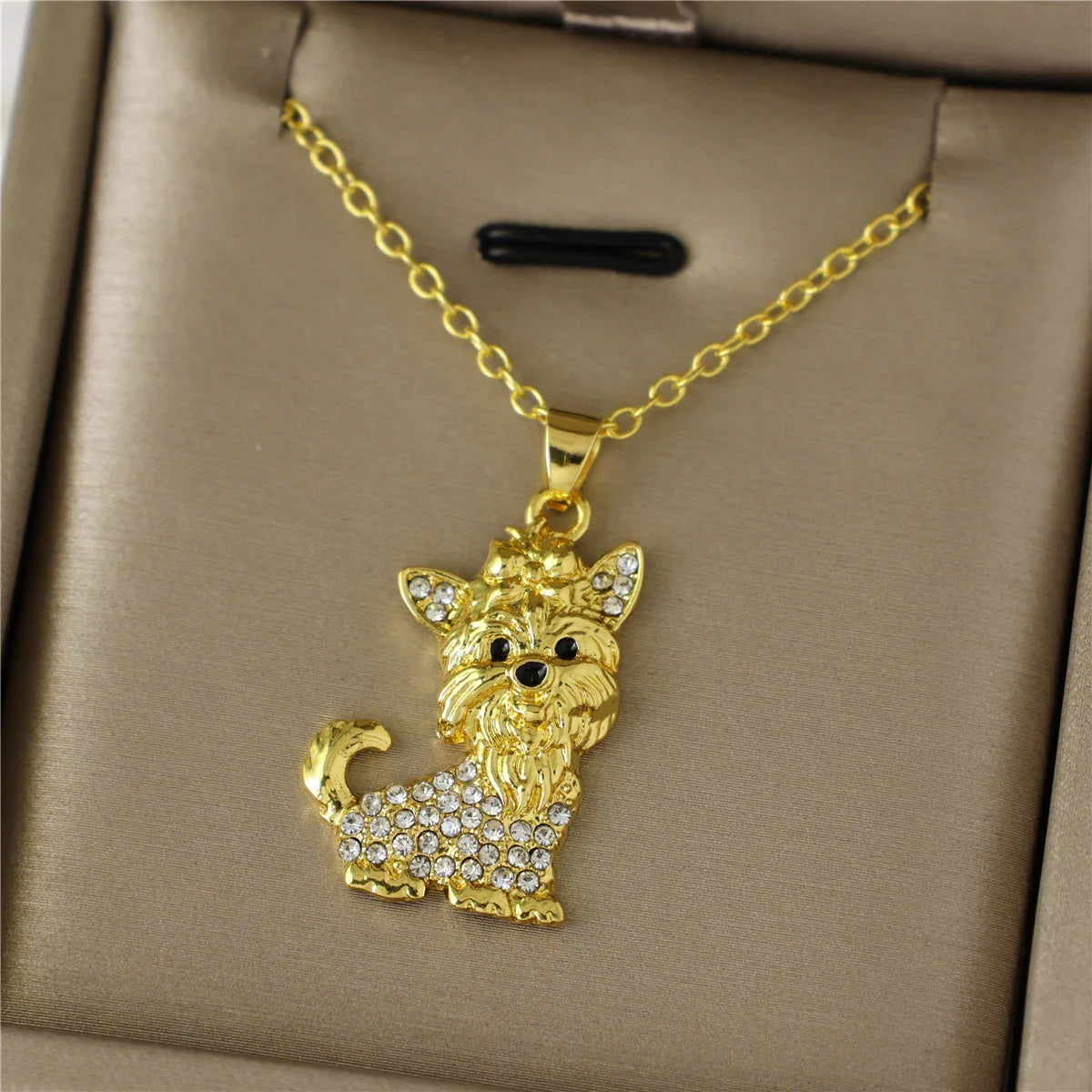 Yorkie Belle | Crystal Necklace
