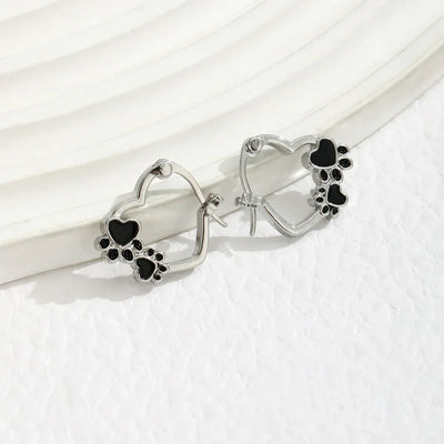 Emira | Paw Hoop Earrings