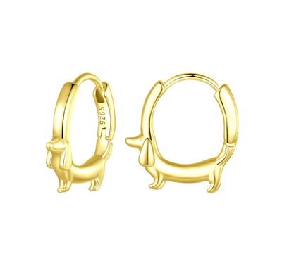 Florisse | Dachshund Hoop Earrings
