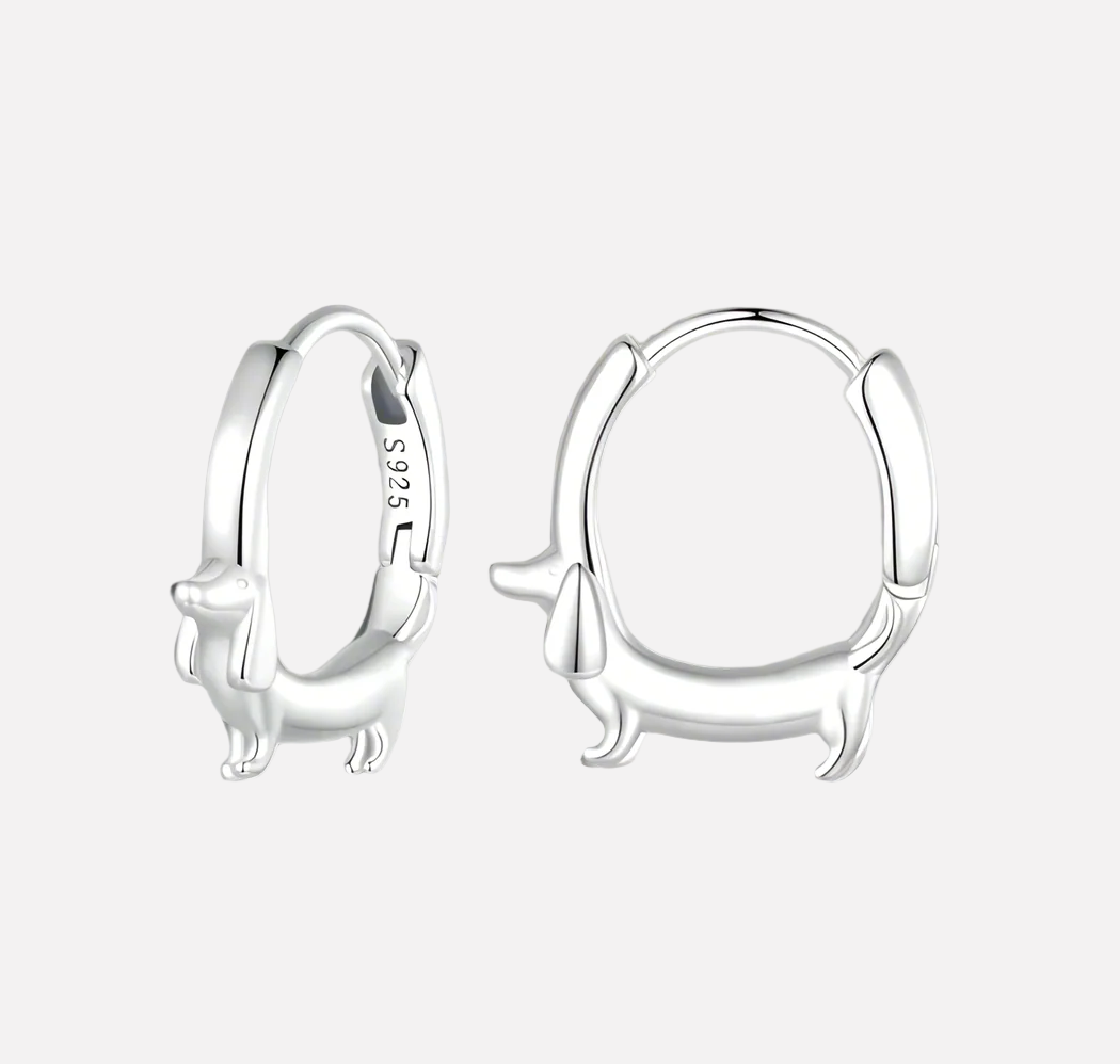 Florisse | Dachshund Hoop Earrings