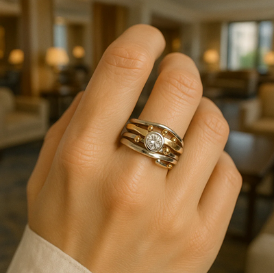 Carmira | Inlaid Gold Ring