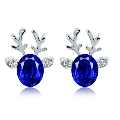 Aureline | Reindeer Crystal Earrings