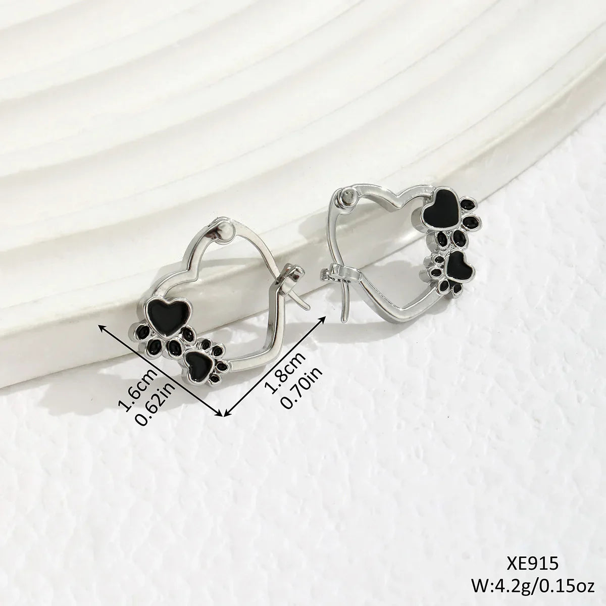 Emira | Paw Hoop Earrings