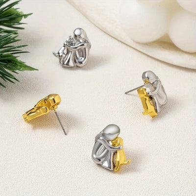 Clarisse | Gold Dog Lover Earrings