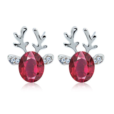 Aureline | Reindeer Crystal Earrings