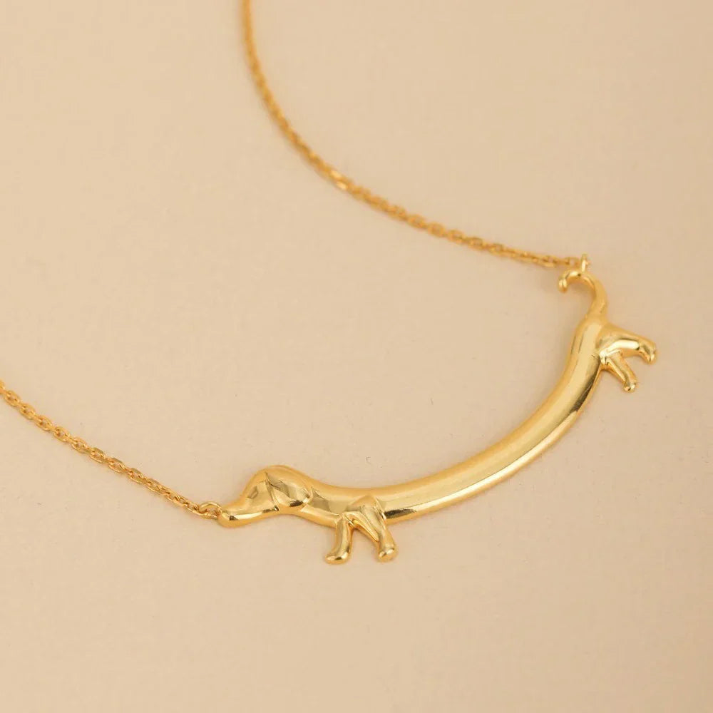 Veyra | Gold Dachshund Necklace