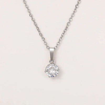 Elvianne | Crystal Solitaire Necklace
