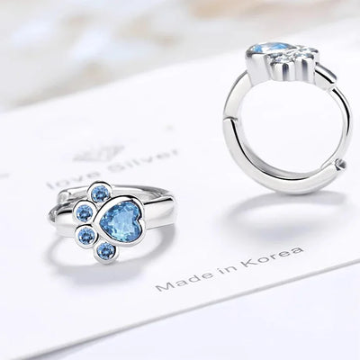 Blue Paw Promise I Earrings