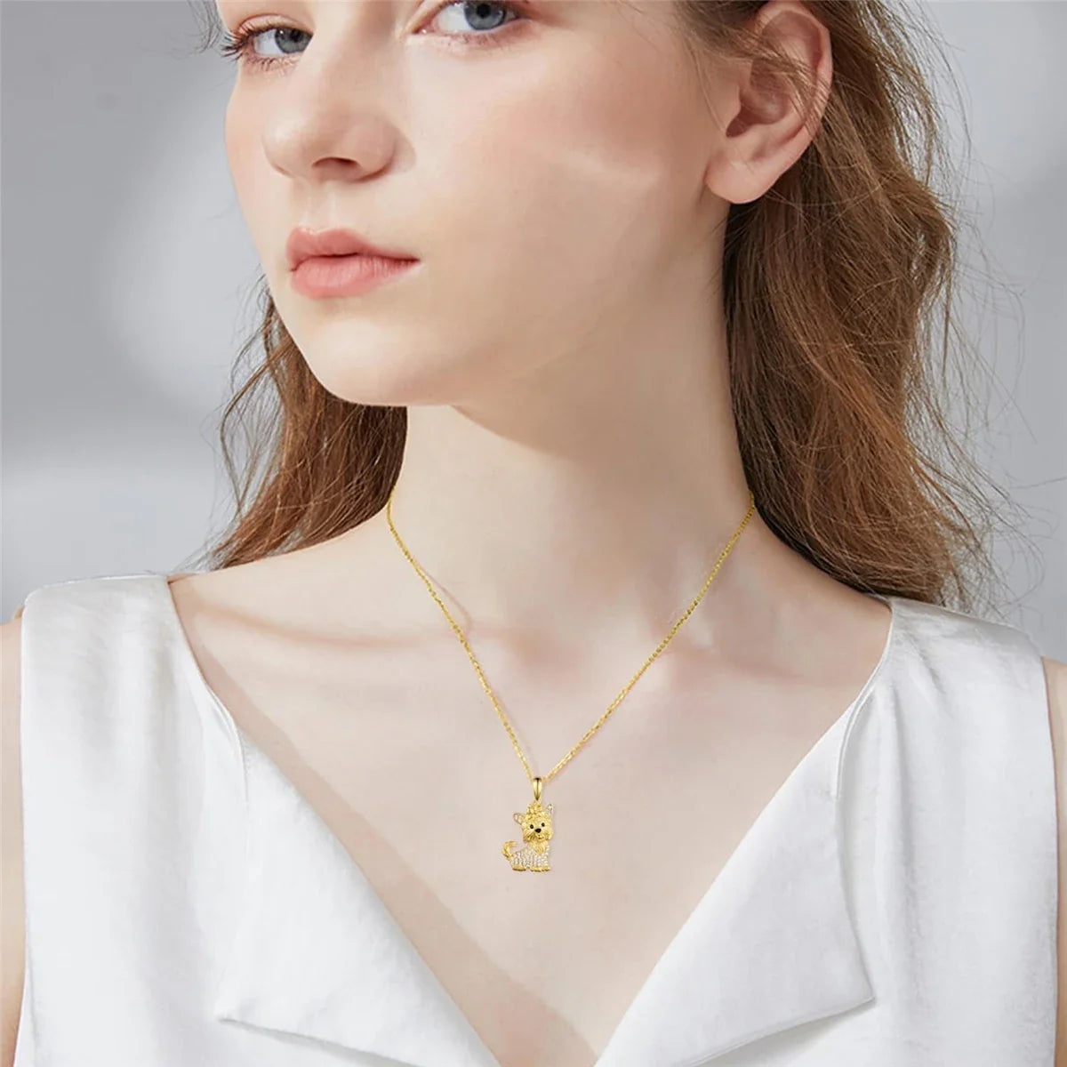 Yorkie Belle | Crystal Necklace