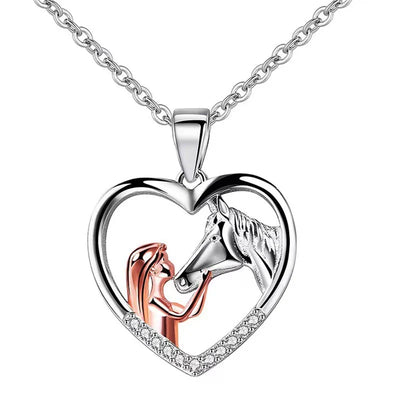 Mariette | Heart Horse Necklace