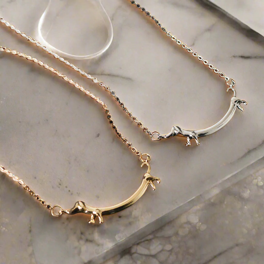 Veyra | Gold Dachshund Necklace