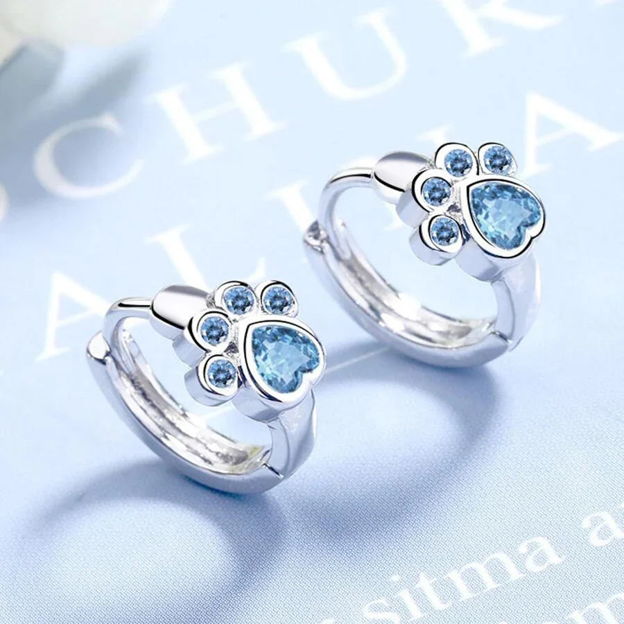 Blue Paw Promise I Earrings