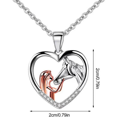 Mariette | Heart Horse Necklace