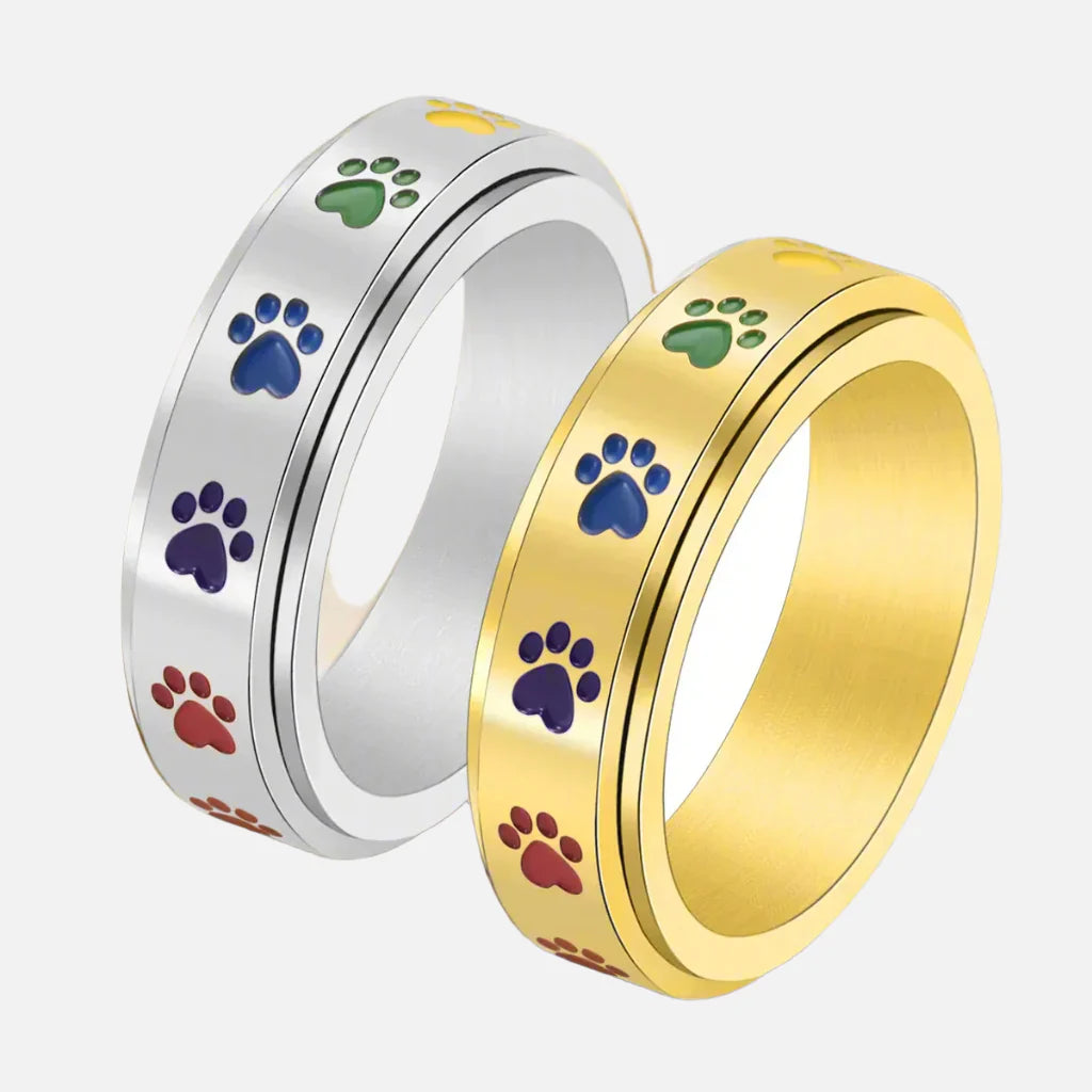 Lyrisse | Rainbow Paw Ring