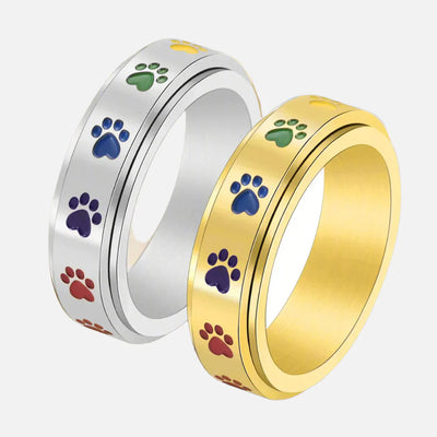 Lyrisse | Rainbow Paw Ring