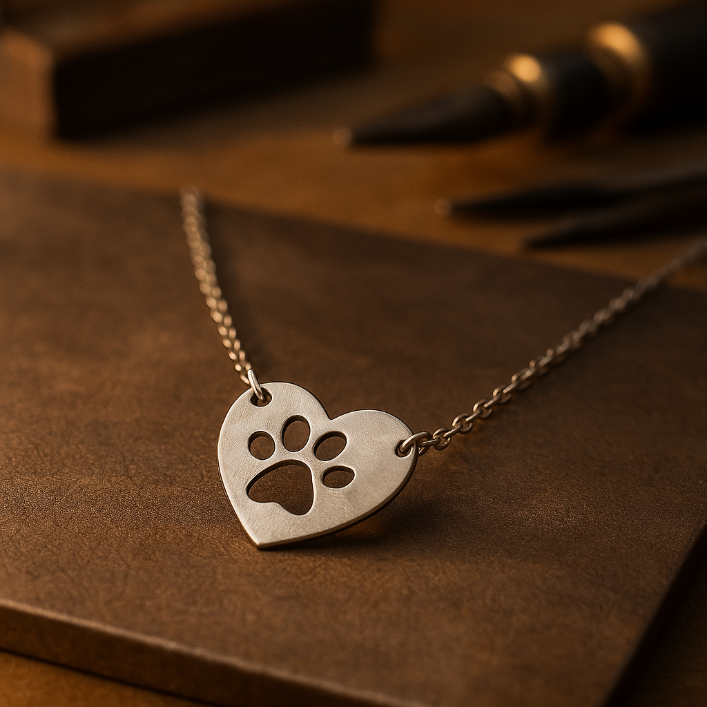 Cyria | Heart Paw Necklace