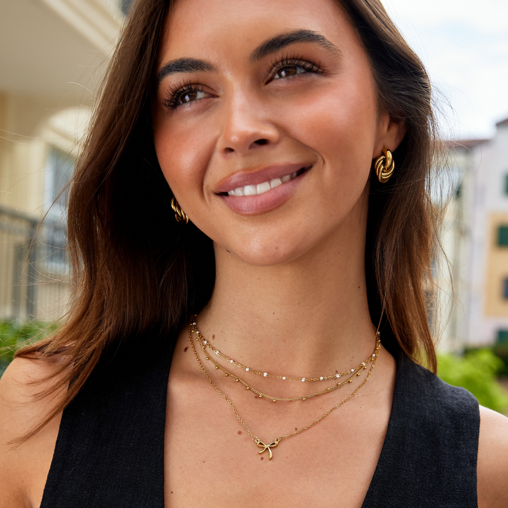 Tahlia | White Bead Necklace
