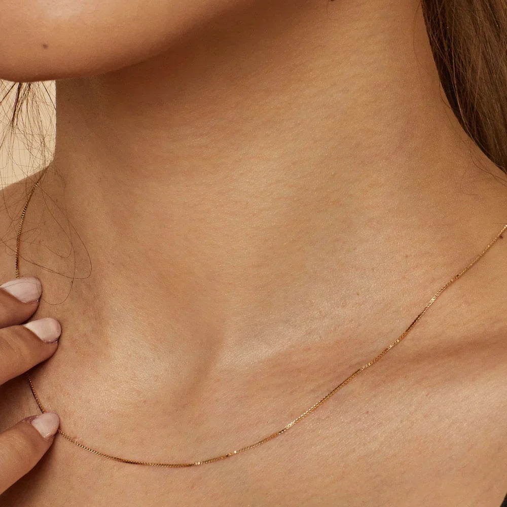 Benedetta | Box Gold Necklace - Gold