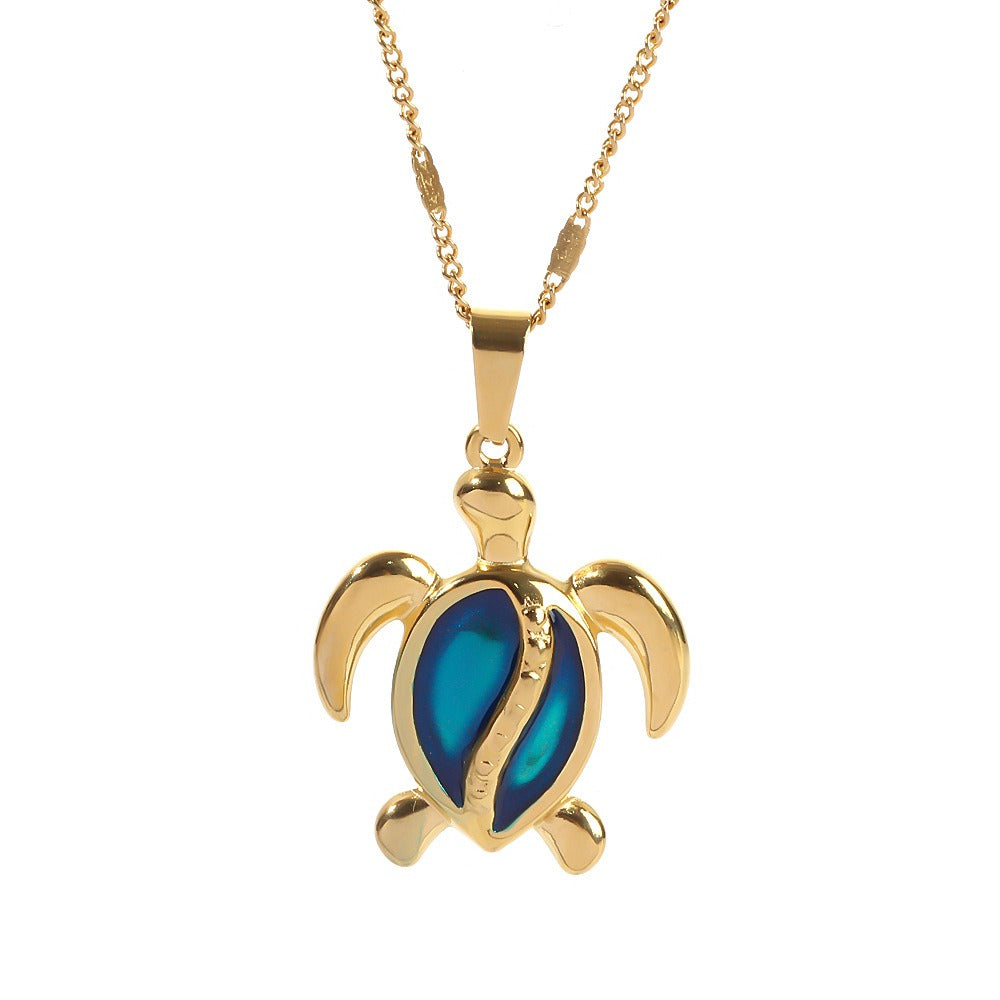 Gold Turtle Necklace