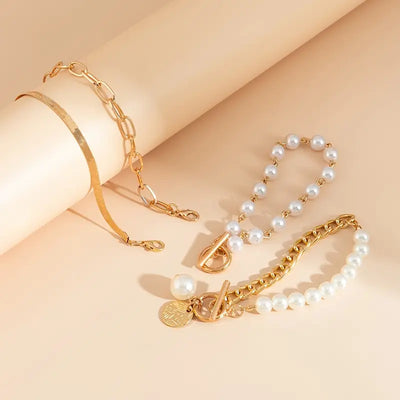 Catarina | Chic Bracelet Set - Gold