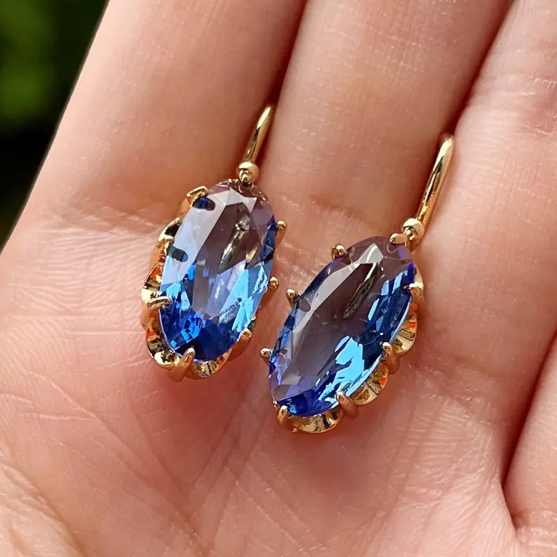 Rowena | Blue Bloom Earrings