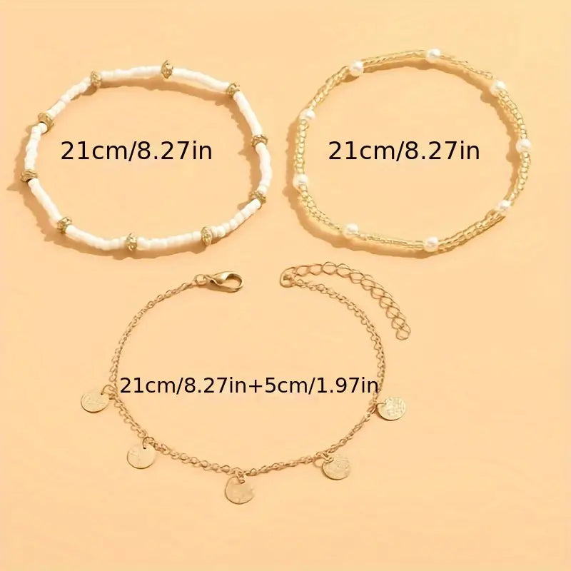 Fabiana | Coastal Anklet Set - Gold