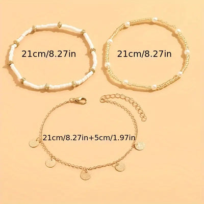 Fabiana | Coastal Anklet Set - Gold
