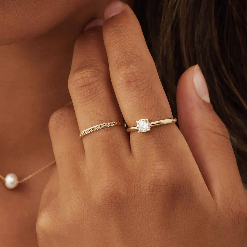 Angelina | Trellis Gold Ring - Gold