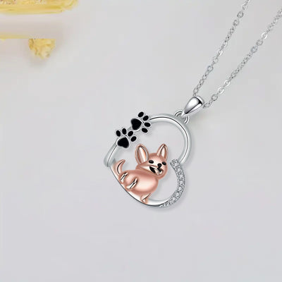 Selvianne | Heart Dog Necklace