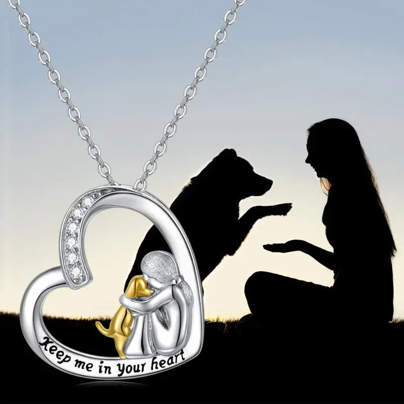 Celiane | Dog Heart Necklace