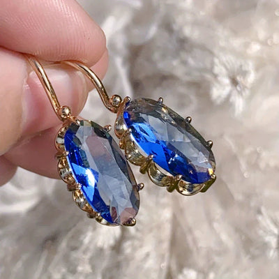 Rowena | Blue Bloom Earrings