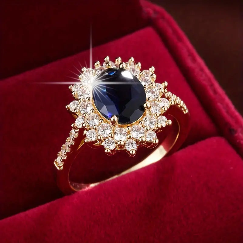 Amara | Golden Spark Ring