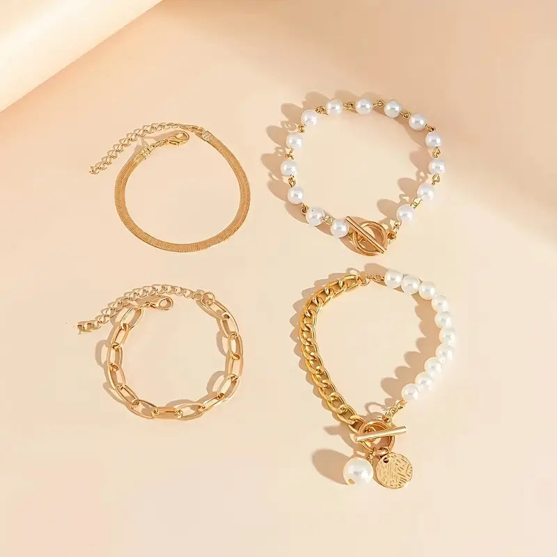 Catarina | Chic Bracelet Set - Gold