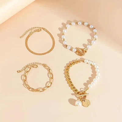 Catarina | Chic Bracelet Set - Gold