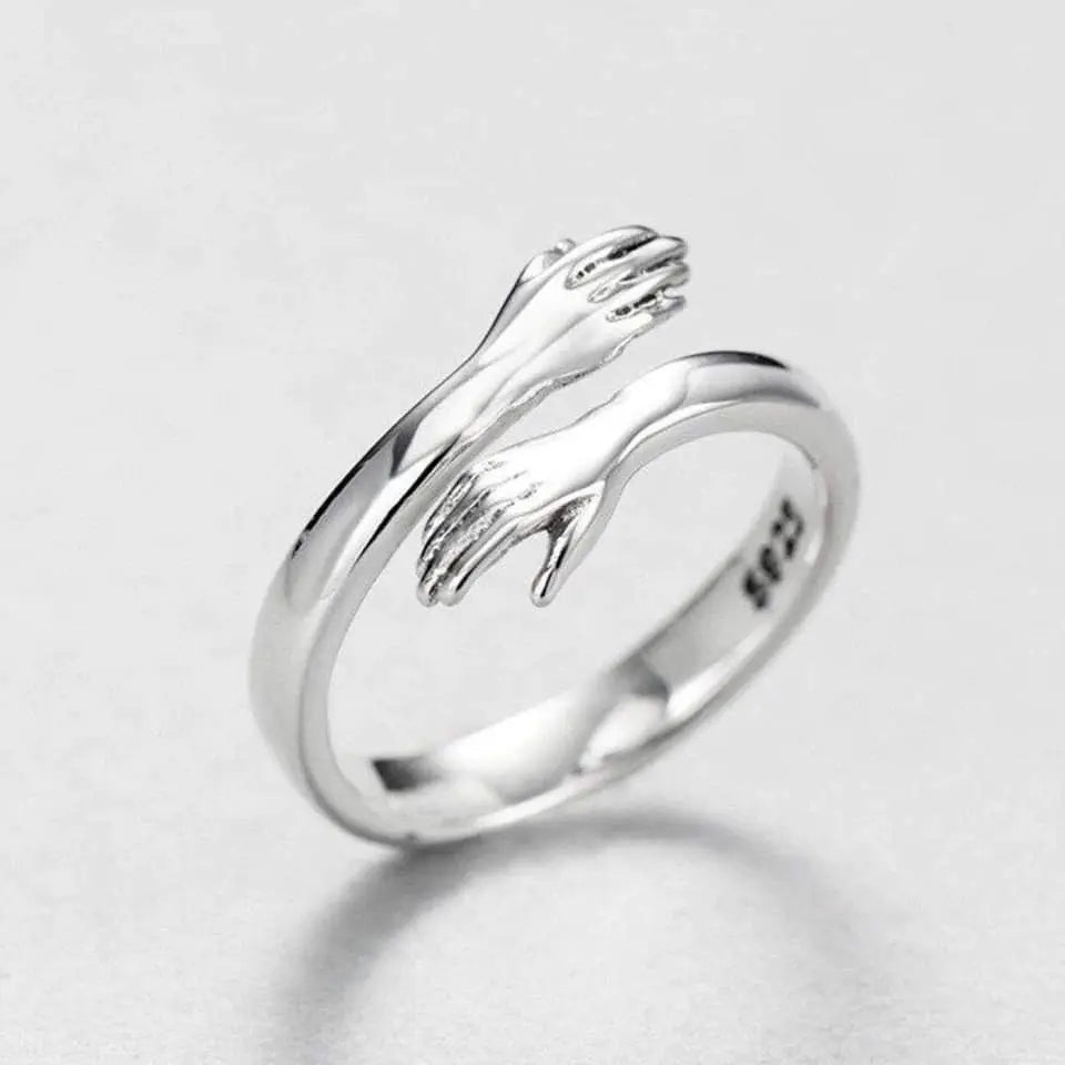 Amity | Silver Adjustable Hug Ring