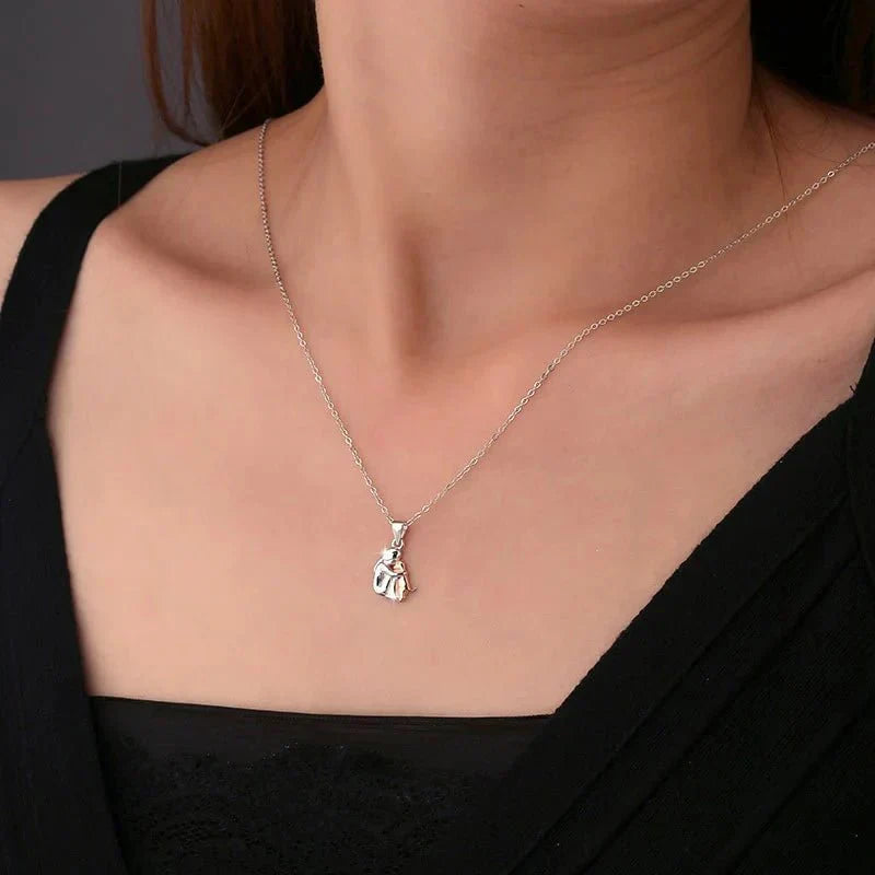 Marisse | Silver Mom Necklace Set
