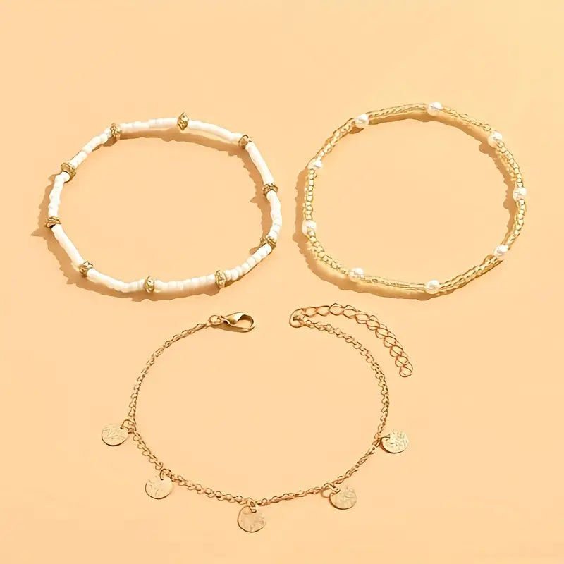 Fabiana | Coastal Anklet Set - Gold