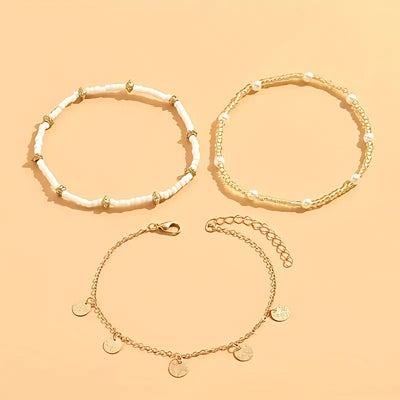 Fabiana | Coastal Anklet Set - Gold