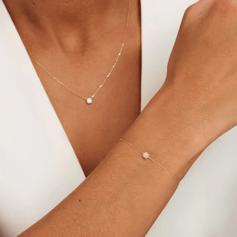 Giulietta | Moissanite Jewelry Set - Gold