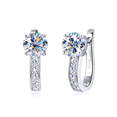 Channel I  Gold Earrings