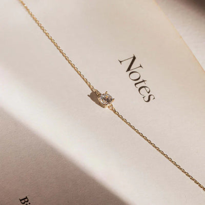 Rosabella | Moissanite Link Bracelet - Gold