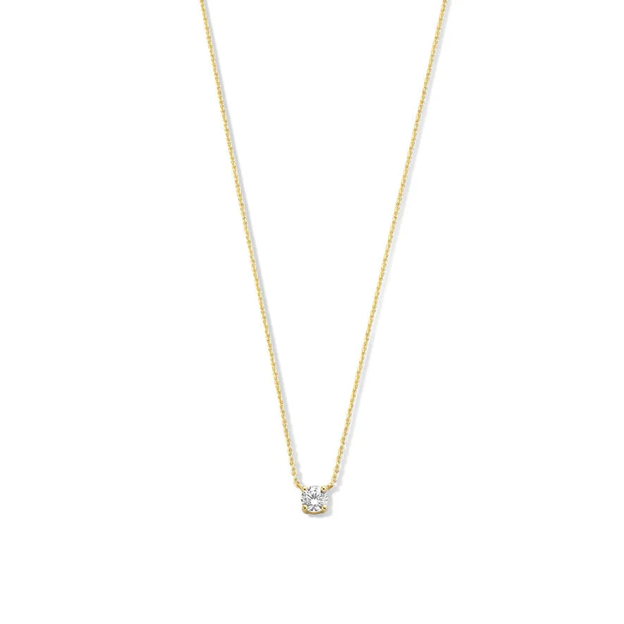 Isabella | Moissanite Pendant - Gold