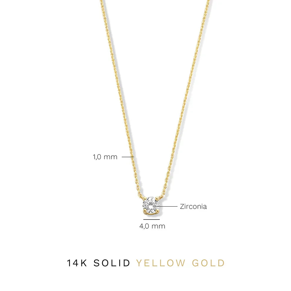 Isabella | Moissanite Pendant - Gold