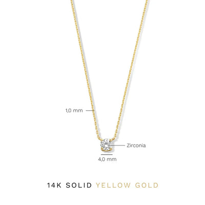 Isabella | Moissanite Pendant - Gold