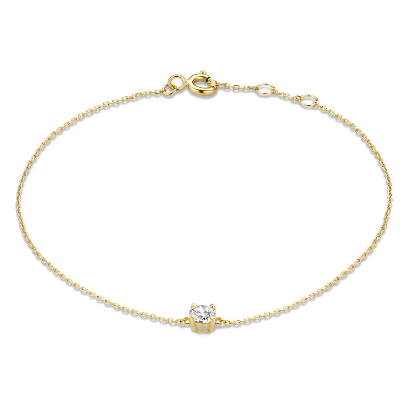 Rosabella | Moissanite Link Bracelet - Gold