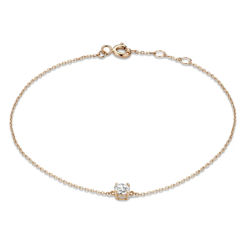Rosabella | Moissanite Link Bracelet - Gold