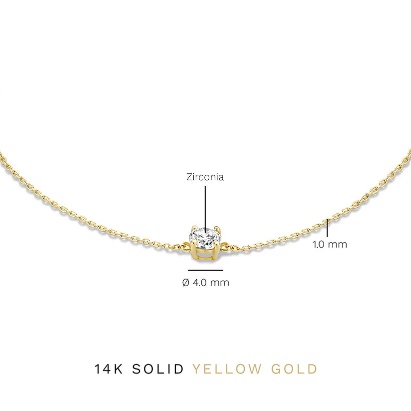 Rosabella | Moissanite Link Bracelet - Gold